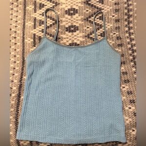 American Eagles Blue Rin Knit Tank Top
